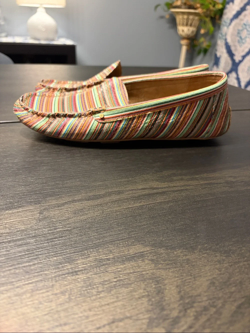 Aerosoles Bleeker Multistripe Leather Driving Loafers